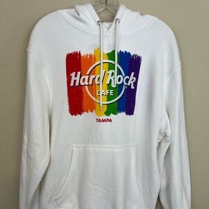Hard Rock Cafe Tampa Rainbow Pride Sweatshirt Hoodie